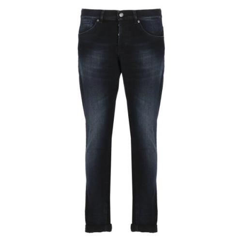 Blå Skinny Fit Bomull Jeans