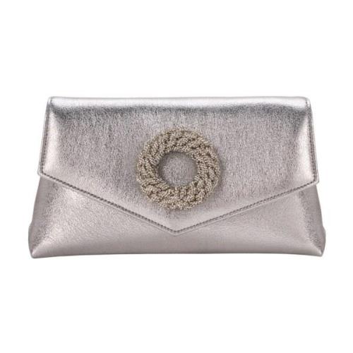 Elegant Juvel Clutch i Sølv