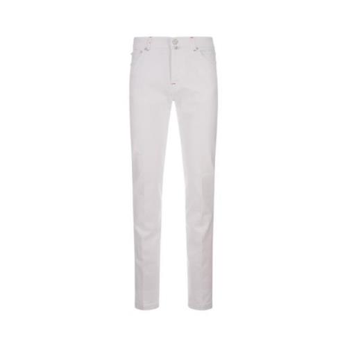 Hvit Slim-Fit Denim Jeans