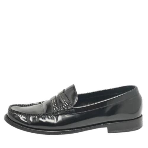 Pre-owned Leather flats