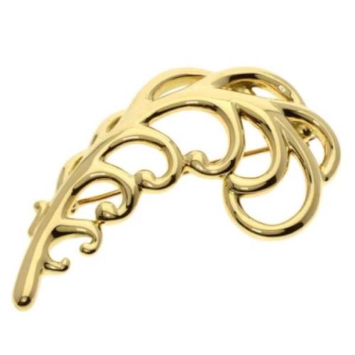 Pre-owned Yellow Gold brooches