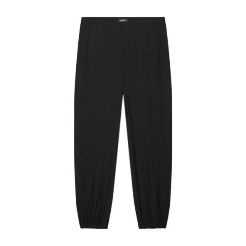 Svart ullvev joggers