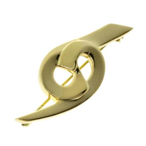 Pre-owned Yellow Gold brooches