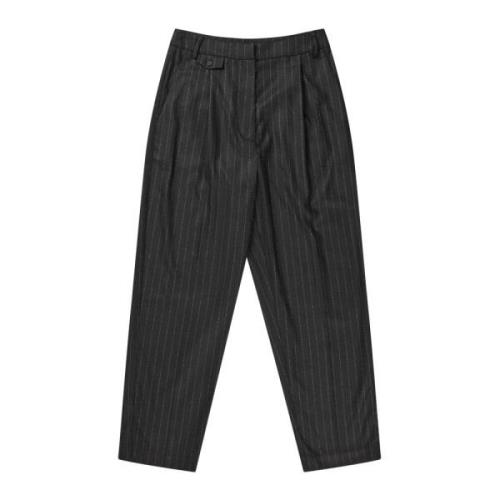 Pinstripe Edie Bukser Svart