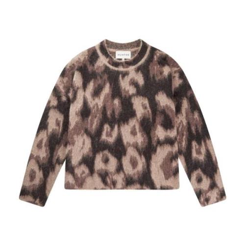 Brun All-Over Print Genser