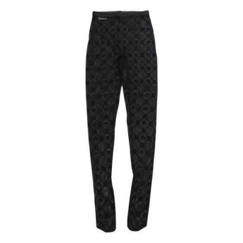 Monogram leggings i svart