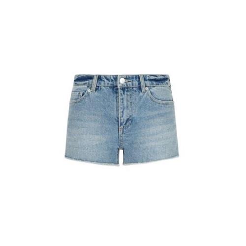 Blå Denim Shorts