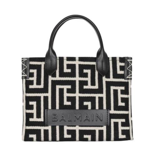 Svart Tote Bag B-Army Jacquard