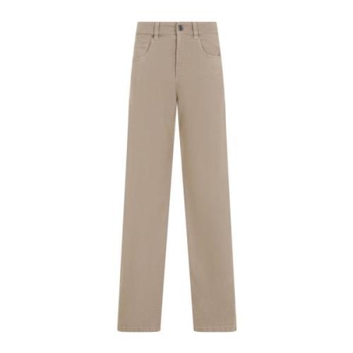 Medium Brown Cotton Pants