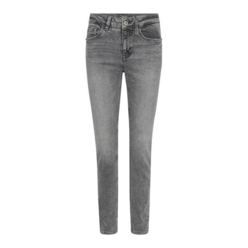 Chic Jeans Lys Grå Vintage-Inspirert