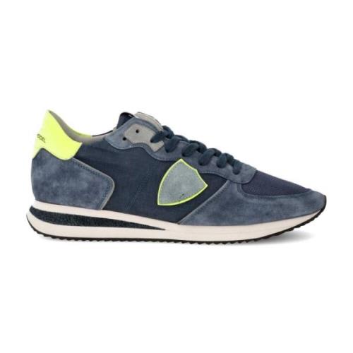 Neon Denim Lave Top Sneakers