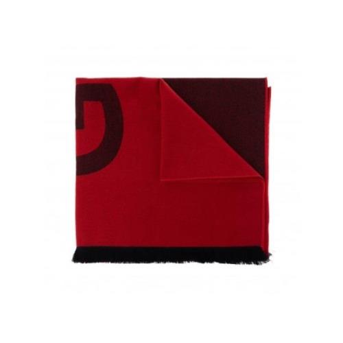 Bicolor Logo Contrast Scarf