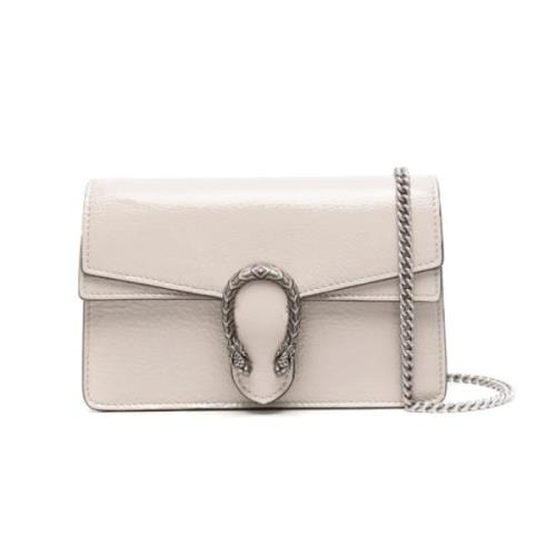 Taupe Crossbody Veske med Tigerhode