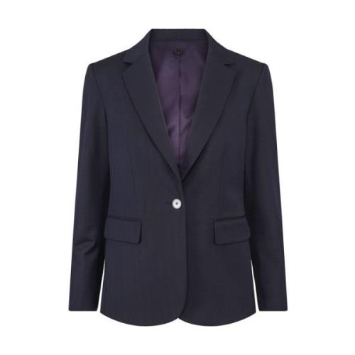 Klassisk Navy Casual Blazer Jakke