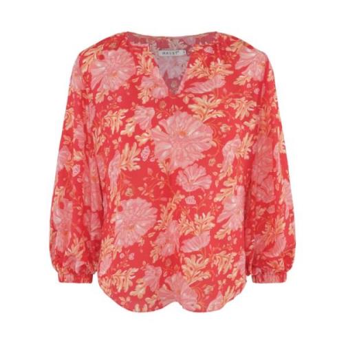 Favoritt Bluse Skjorte, V-Hals, Feminin Passform