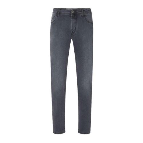 Stonewashed Stretch Jeans med Whiskers