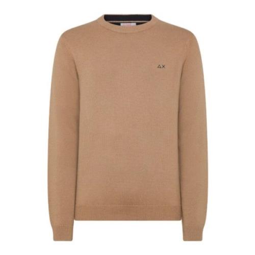 Varm Beige Genser Rund Stil