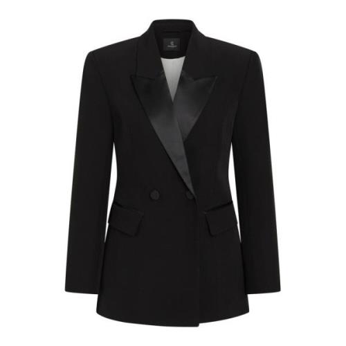 Elegant Svart Blazer med Lommer