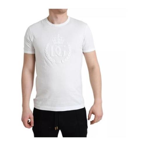 Hvit Logo Crew Neck T-skjorte