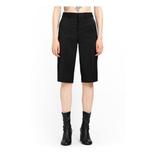 Sort Høytliv Flat Front Shorts