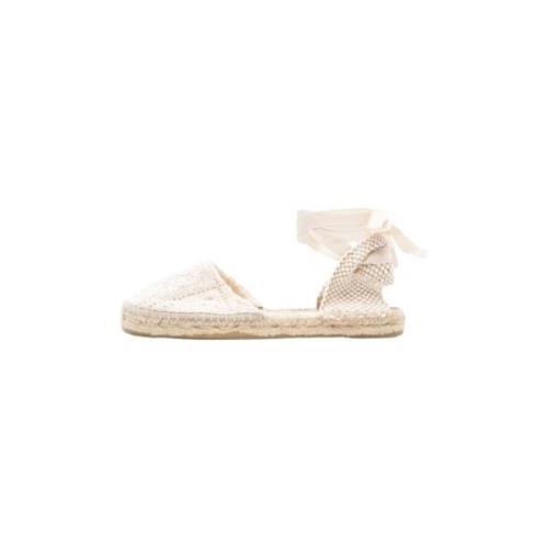 Macramé Bomull Espadrilles Slip-On Sko