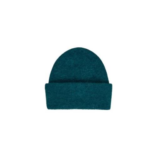 Grønn Strikket Beanie Lue