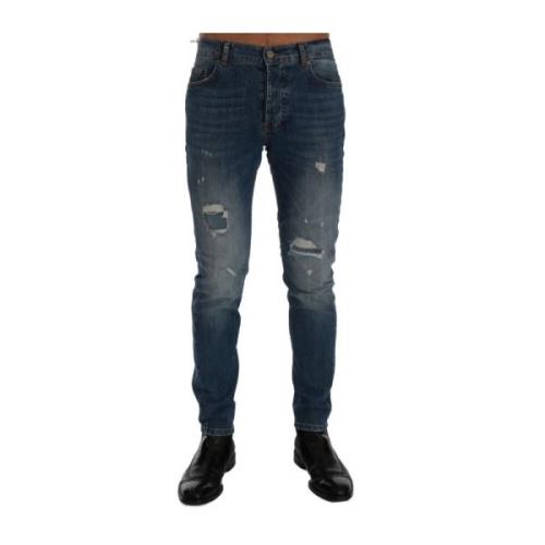 Italiensk Denim Slim Fit Bl Jeans