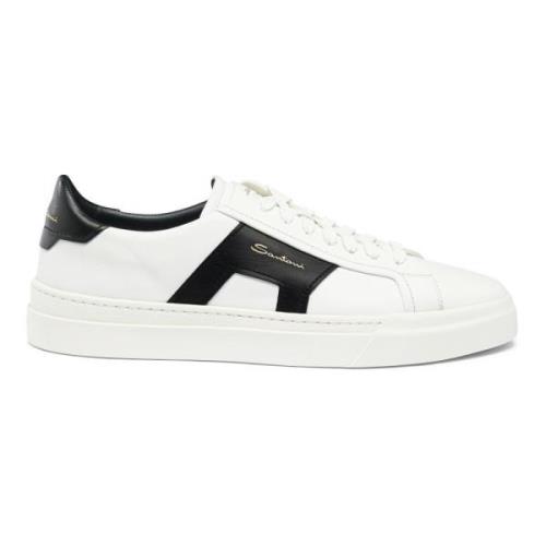 Dobbel Spenne Skinn Sneaker