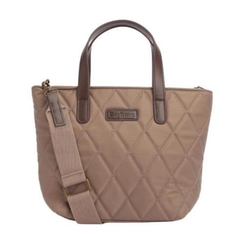 Quiltet Tote Bag i Sand Dune