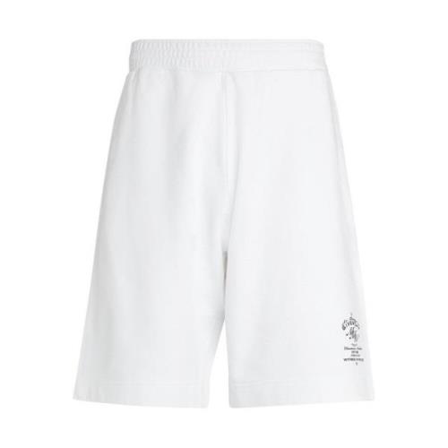 Bomull Bermuda Shorts med Logo Print