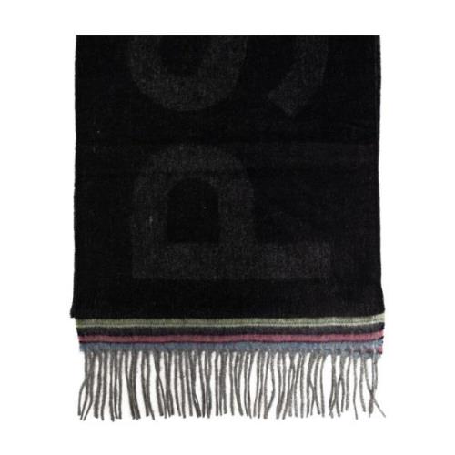 Brodert Logo Stripe Skjerf