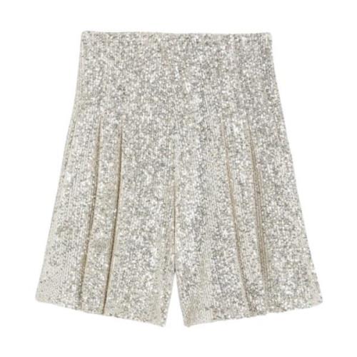 Glitrende High-Waisted Shorts