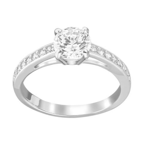 Attract Ring Pavé Hvit Rhodium