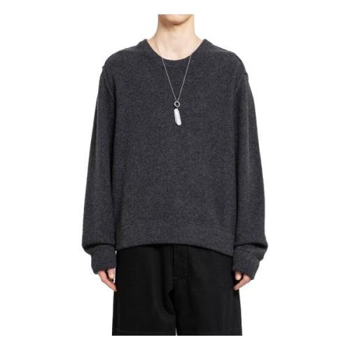 Mélange Wool Crew Neck Jumper