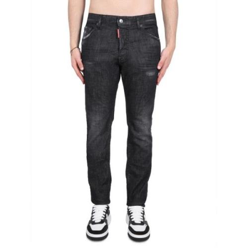 Stilige Denim Jeans med Lukking