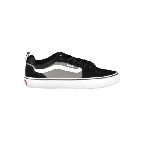 Svart Polyester Sneaker med Lisser