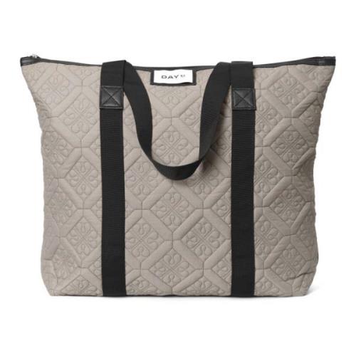 Beige Flotile Bag med Glidelåslomme