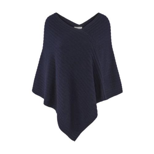 Cashmere Cable Poncho Strikket