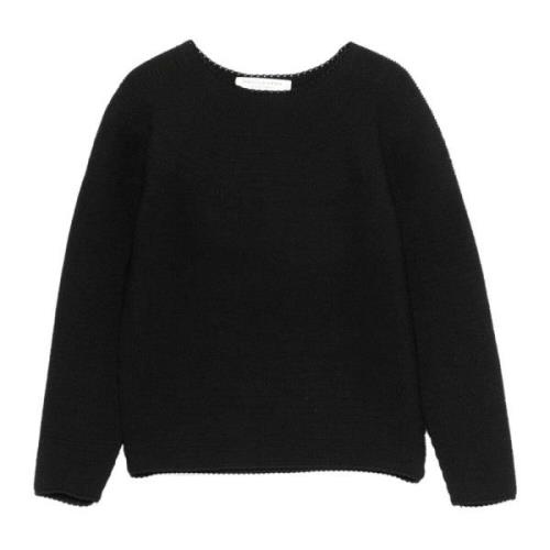 Sort Crew-Neck Genser