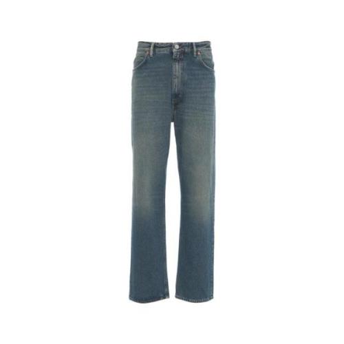 Blå Straight Jeans Aw24