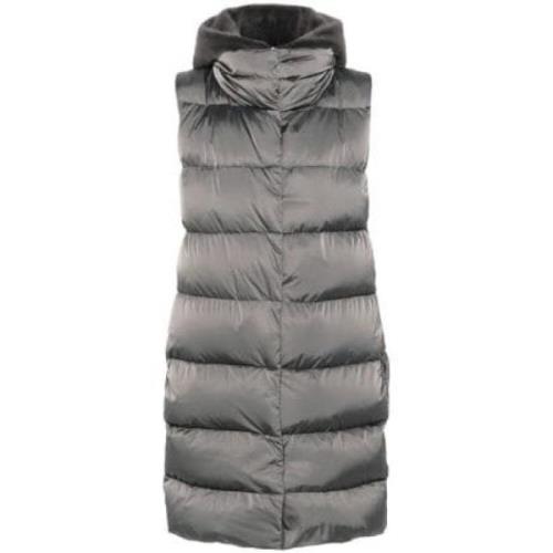 Mørk Grå Puffer Vest