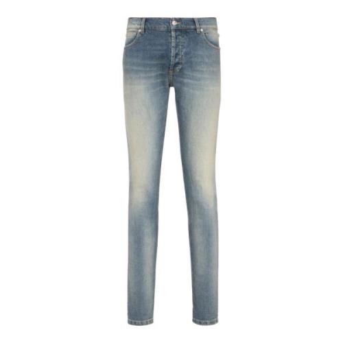 Slim cut falmet bomull jeans