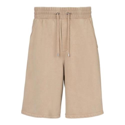 Bomull Bermuda shorts med vintage broderi