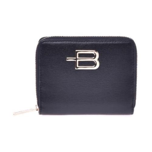 Wallet in black saffiano with zip