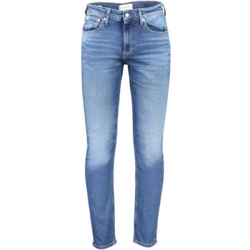 Blå Bomull Slim Taper Jeans