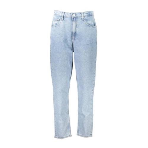 Høy Midje Tapered Bomullsjeans