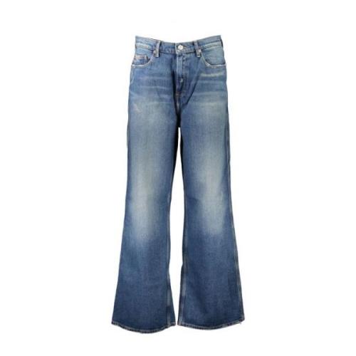 Vintage Brodert Wide Leg Jeans