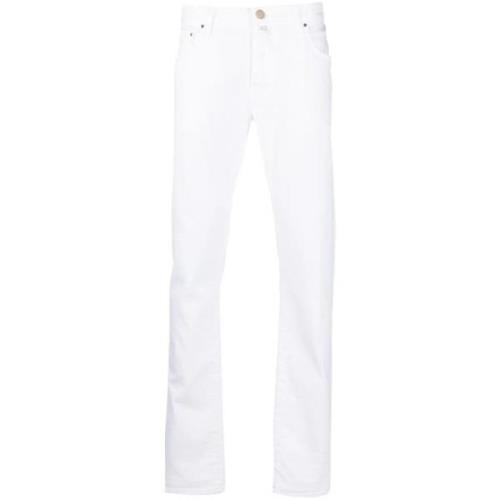 Hvit Bull Denim Slim Fit Jeans