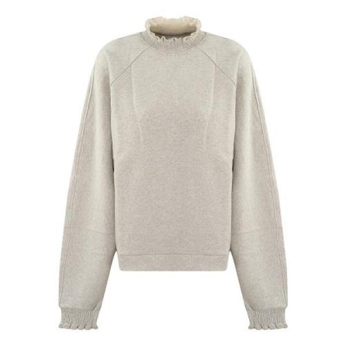 Menn Ruffle Strikket Sweatshirt