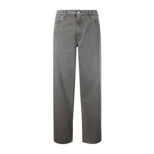 Straight Bomull Fem-Lomme Jeans